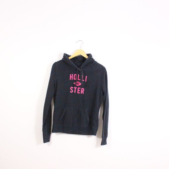 *Y2K Navy Hollister Logo Sweater - Picture 3 of 6